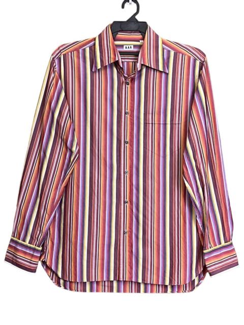 Yohji Yamamoto YOHJI YAMAMOTO AAR DURBAN STRIPED BUTTON UPS L/S SHIRT