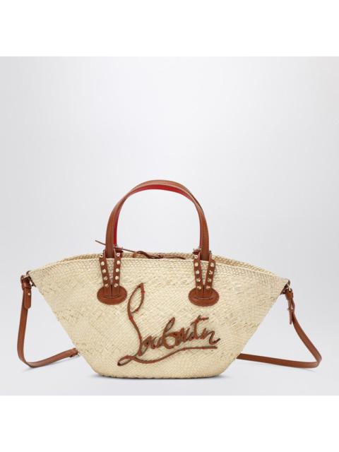 Christian Louboutin Raffia And Calf Leather Tote Bag Cabata Small Women