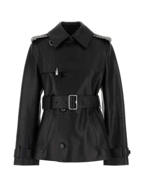 Burberry Burberry Women Black Leather Jacket