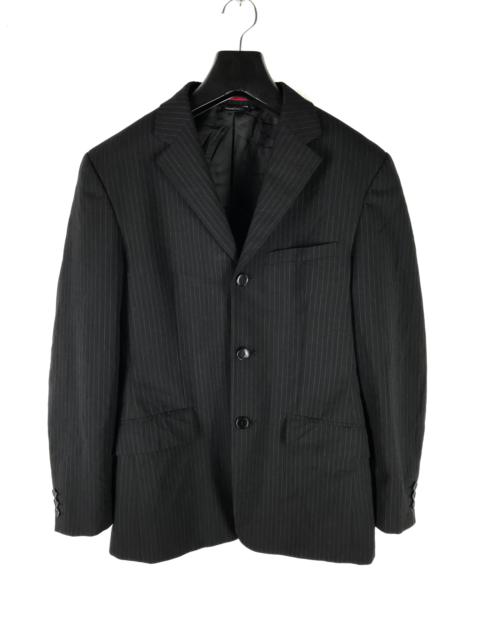 Other Designers Guess - GUESS BY MARCIANO SLIM FIT SUIT BLACK WITH GREY PINSTRIPE