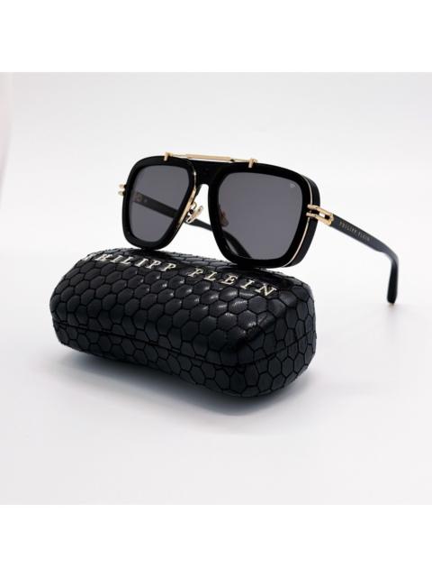 PHILIPP PLEIN NEW PHILIPP PLEIN SUNGLASSES SPP109V 700K BLACK/GRAY MEN