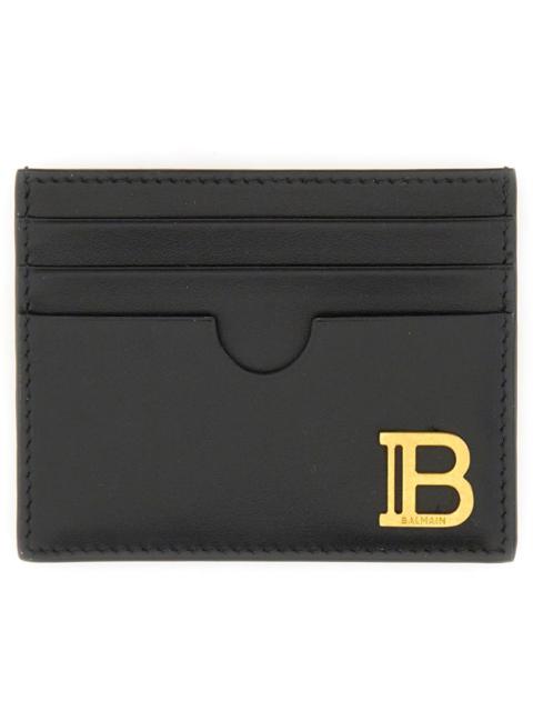 Balmain B-BUZZ LEATHER CARD HOLDER