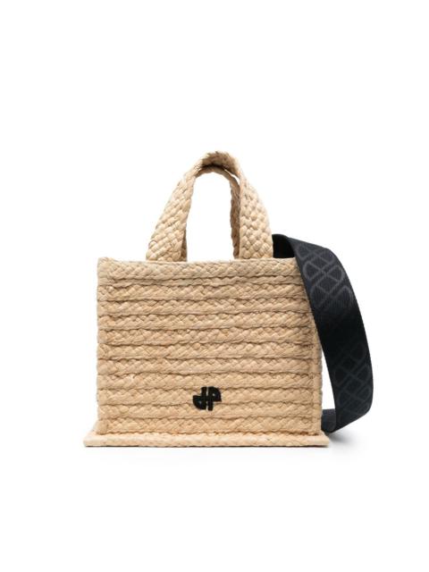 PATOU small raffia tote bag