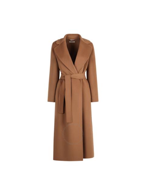 Max Mara Elisa Long Wool Coat in Camel