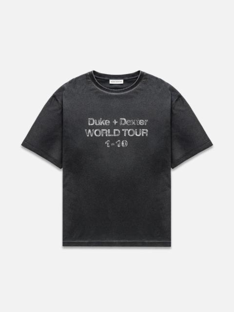 DUKE + DEXTER DWT 10 Washed Black T-Shirt
