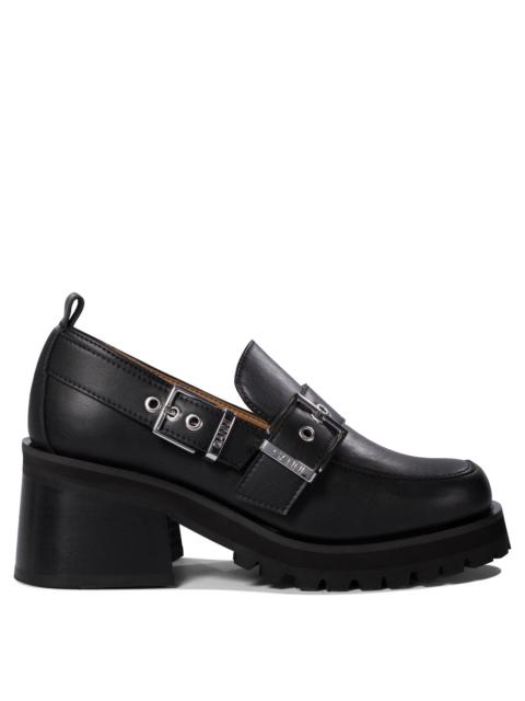 GANNI Ganni Loafers With Platform And Buckle