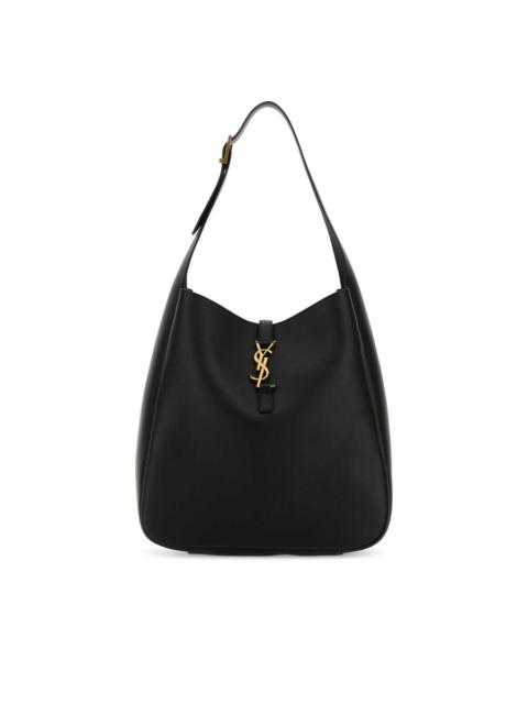 SAINT LAURENT Saint Laurent Black Leather Large Le 5 Ã  7 Shoulder Bag