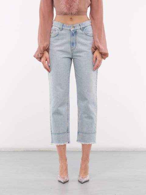 Blumarine Cropped Denim Jeans