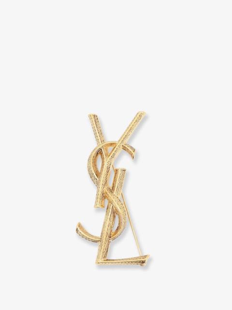 SAINT LAURENT Saint Laurent Women Brass Serpente Brooch