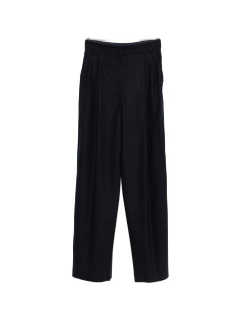 EMPORIO ARMANI Wool checked trousers