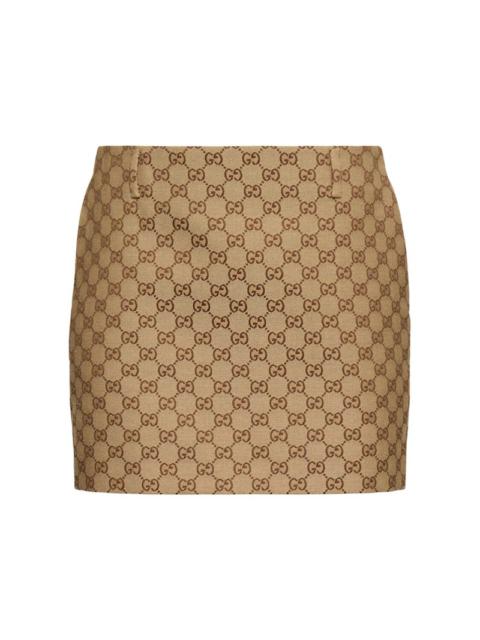 GG canvas mini skirt