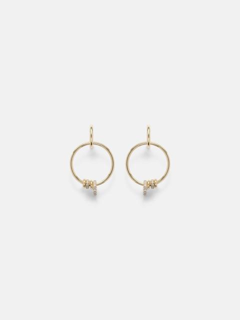 Spinelli Kilcollin Asha 18kt gold hoop earrings with diamonds