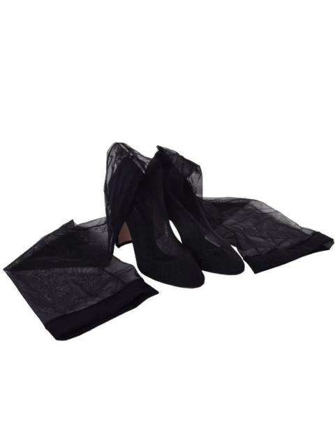Dolce & Gabbana Overknee Nylon Stretch Tights Pumps Heels VALLY Black 06877
