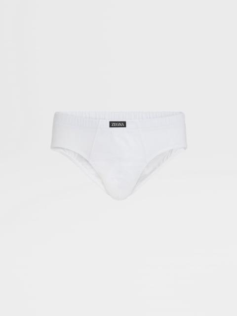 ZEGNA WHITE COTTON BRIEFS