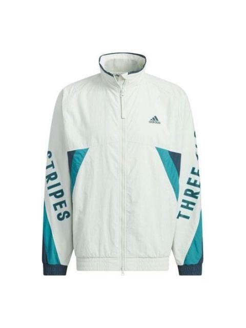 adidas adidas Word Woven jacket Asia Sizing 'White Blue' IS5148