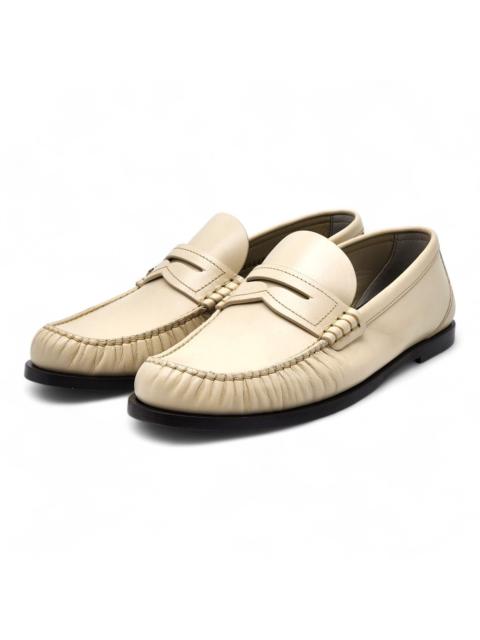SAINT LAURENT Le Loafer YSL Monogram Leather Loafers White EU 39.5 $1050
