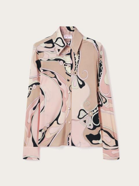 PUCCI ORCHIDEE FITTED BUTTON DOWN SHIRT
