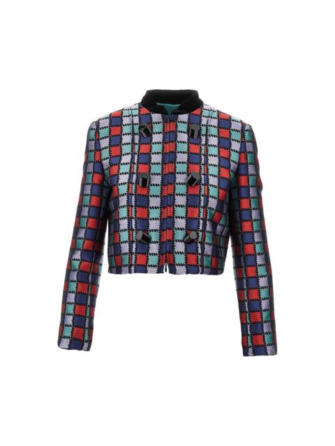EMPORIO ARMANI JACQUARD WOOL-BLEND JACKET