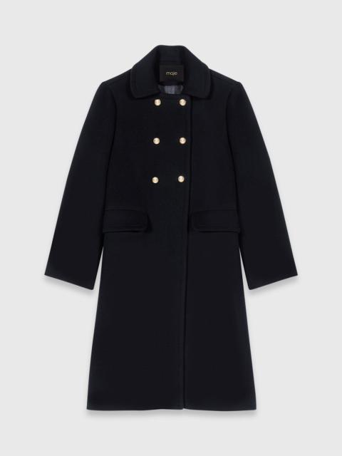 maje Long wool blend coat