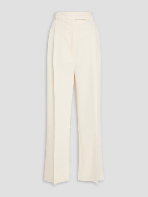 RÓHE Pleated twill wide-leg pants