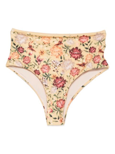 Agua by Agua Bendita Magenta Paramo high-waist bikini bottom