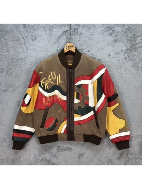 Other Designers Joseph - JOSEPH EREUIL COLORFUL SHEEP LEATHER WOOL BOMBER #5764-206
