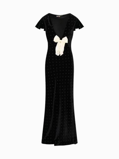 LoveShackFancy Melora Velvet Maxi Dress