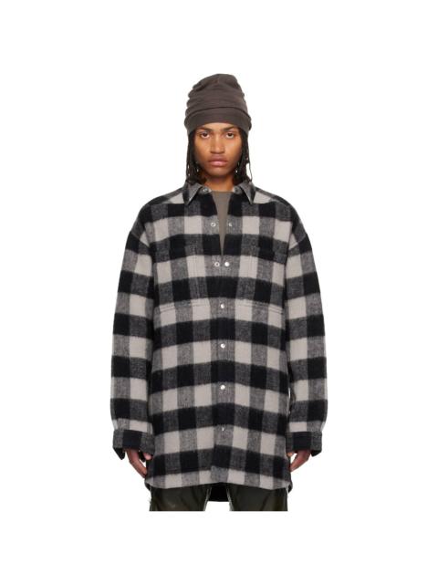 Rick Owens Black Concordians Oversized Overshirt