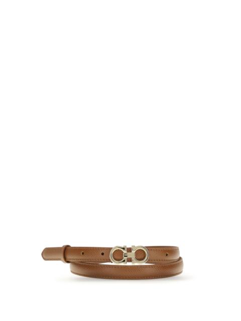 FERRAGAMO Ferragamo Gancini Leather Belt