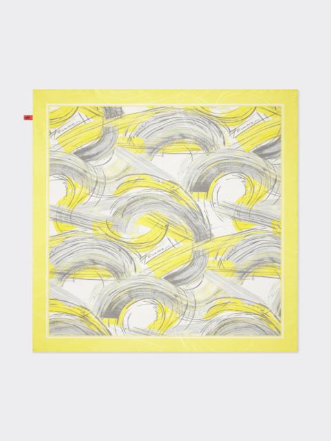 Ferrari Foulard in printed silk twill