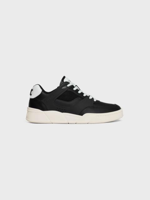 CELINE CELINE TRAINER CT-09 LOW LACE-UP SNEAKER IN CALFSKIN AND MESH