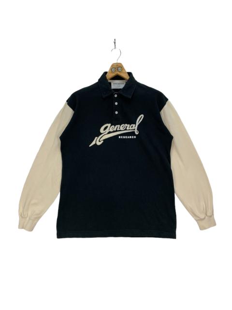 Other Designers Vintage - General Research Big Logo Style 487 Long Sleeve Polo