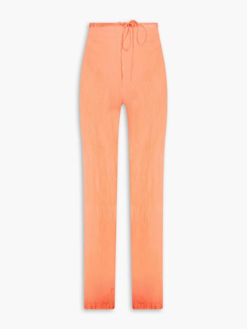 Dries Van Noten Silk-crepon straight-leg pants