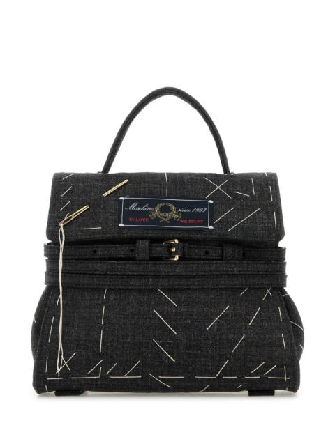 Moschino Moschino Women Dark Grey Fabric Handbag