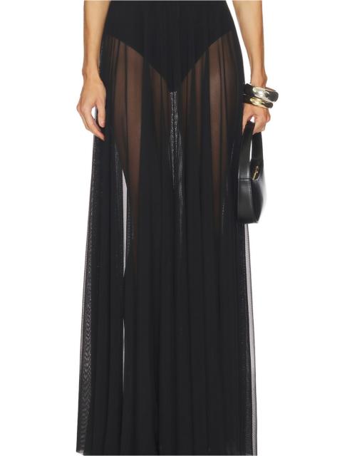 NORMA KAMALI Flared Skirt To Floor