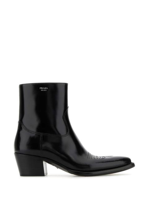 Prada Prada Women Black Leather Boots