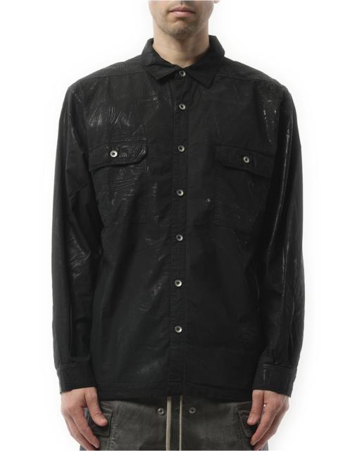Rick Owens DRKSHDW Denim Jumbo Outershirt in Black