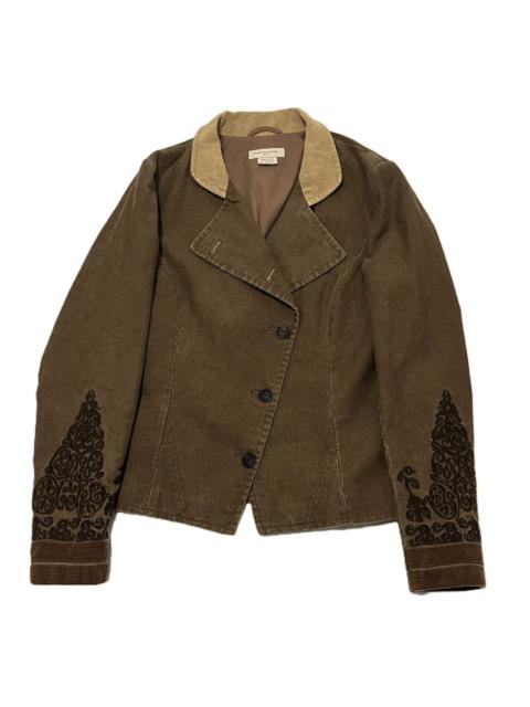 Dries Van Noten Dries Van Noten Embroidered Corduroy Boho Jacket
