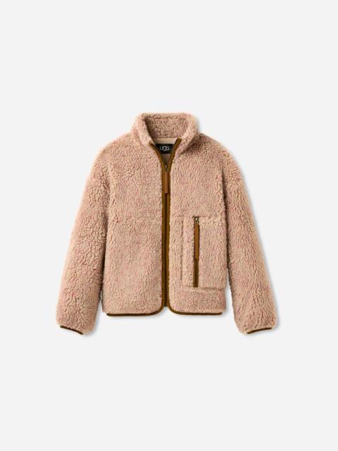 UGG ® Women's Marlene Confetti Jacket Polyester Tops in White Pepper