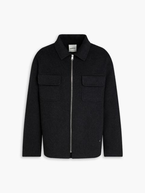 Sandro Wool-blend felt overshirt