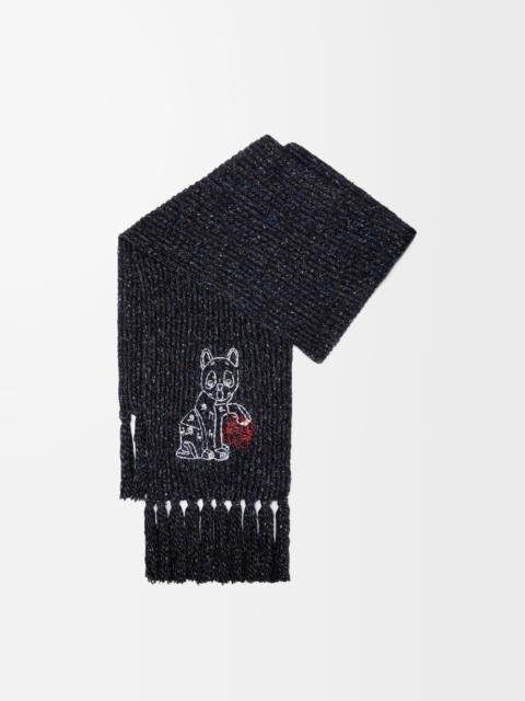 Loewe Scarf in wool, silk and alpaca blend