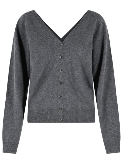 LISA YANG Lisa Yang 'Jiani' Grey Cashmere Cardigan Women