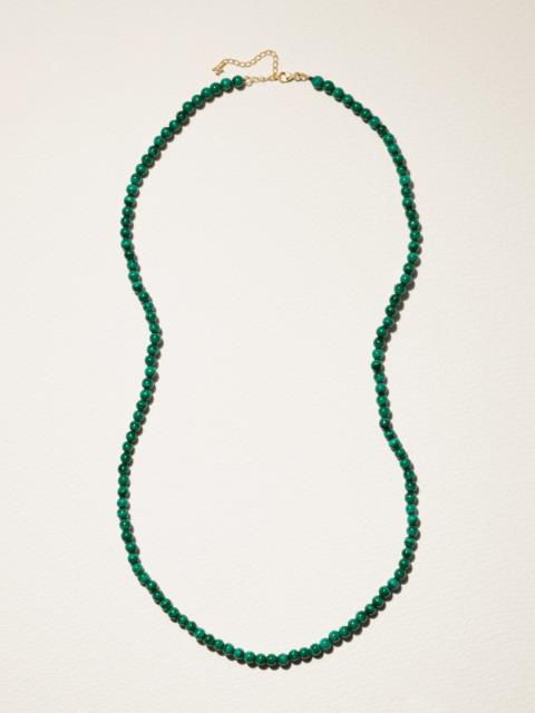 MATEO 14-karat Gold Malachite Necklace