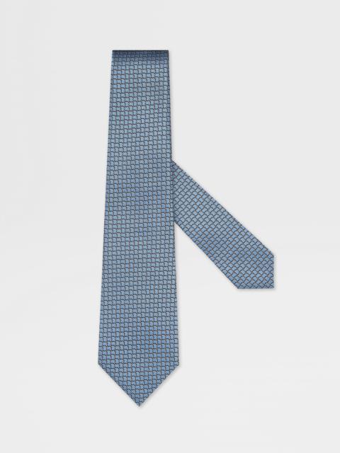 ZEGNA LIGHT BLUE SILK TIE