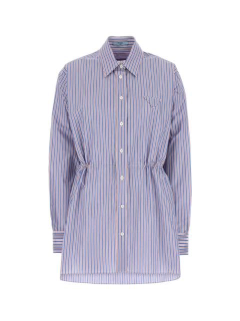 Prada Embroidered Poplin Shirt