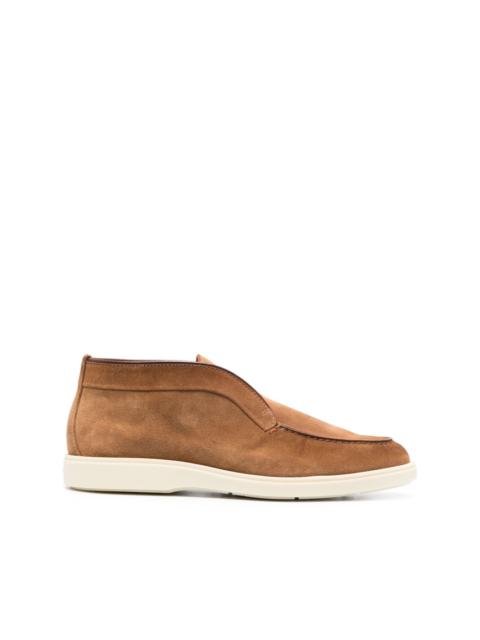 Santoni slip-on suede boots