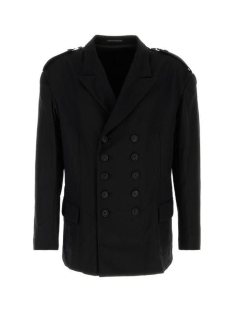 Black wool blazer