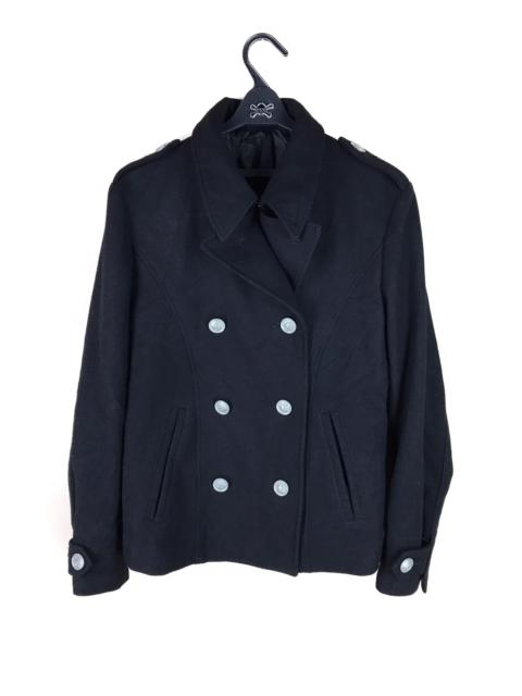 Other Designers PPFM - PPFM BLACK WOOL COAT JACKET