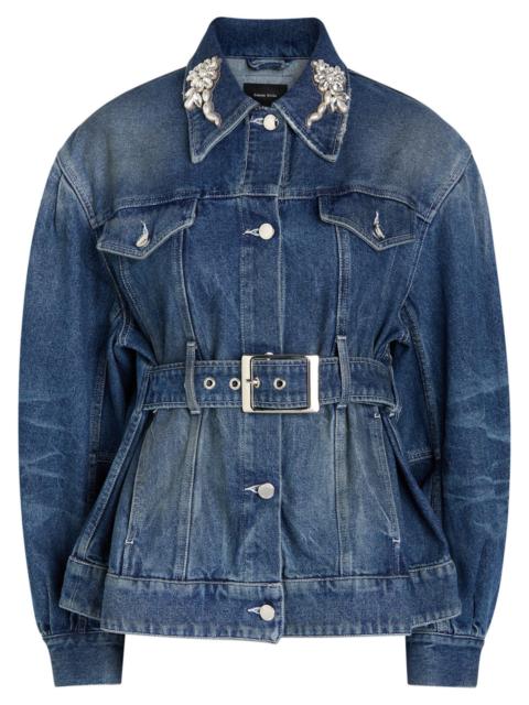 Simone Rocha Simone Rocha Embellished Belted Denim Jacket