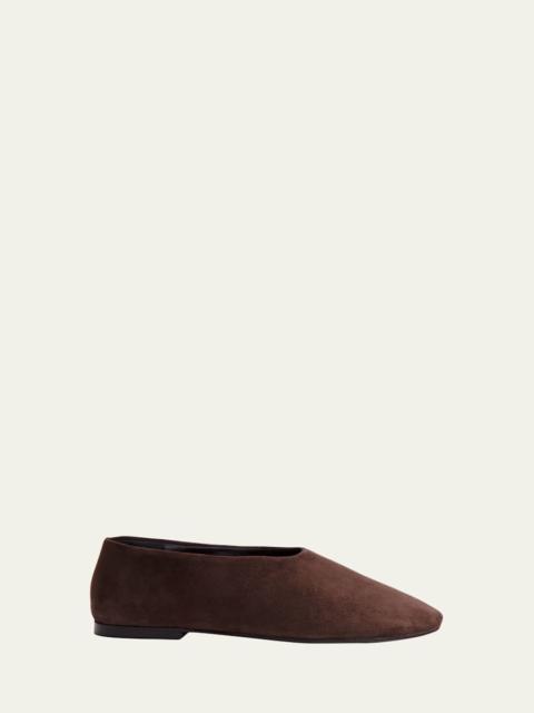 Proenza Schouler Glove Suede Ballerina Flats